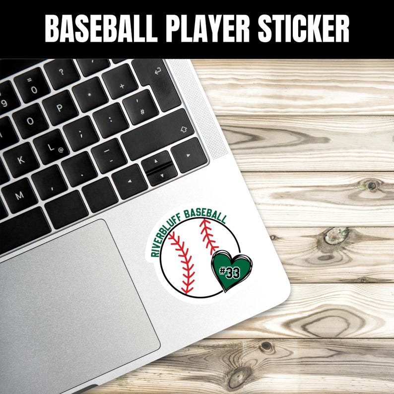 Baseball Name Decal Personalized Custom Baseball Sticker Team Baseball