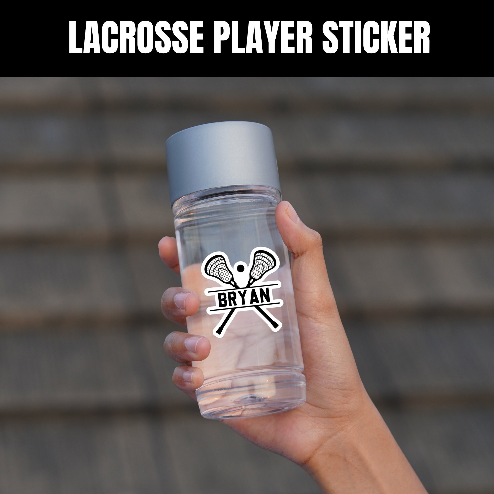 Lacrosse Team Sticker, Personalized Name Decal, Custom Sports Team Gift ...