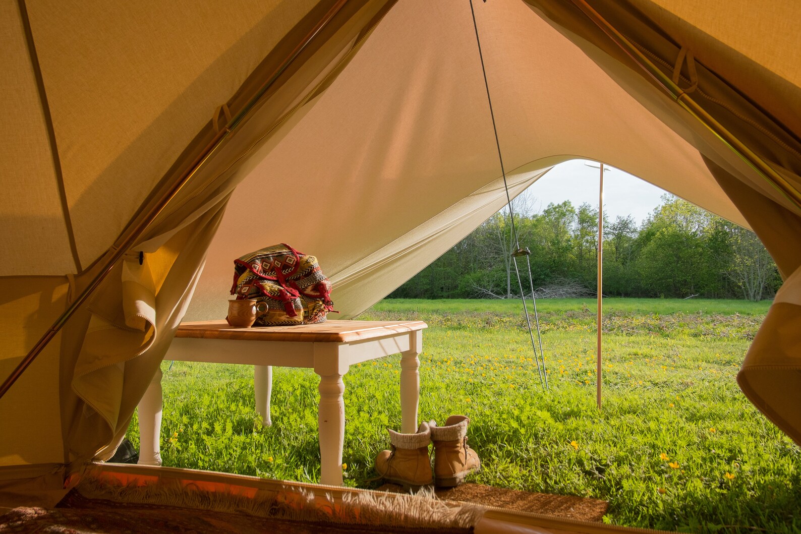 Bell Tent Airbnb Resort Style Glamping Tent / Camping Tent Etsy Canada