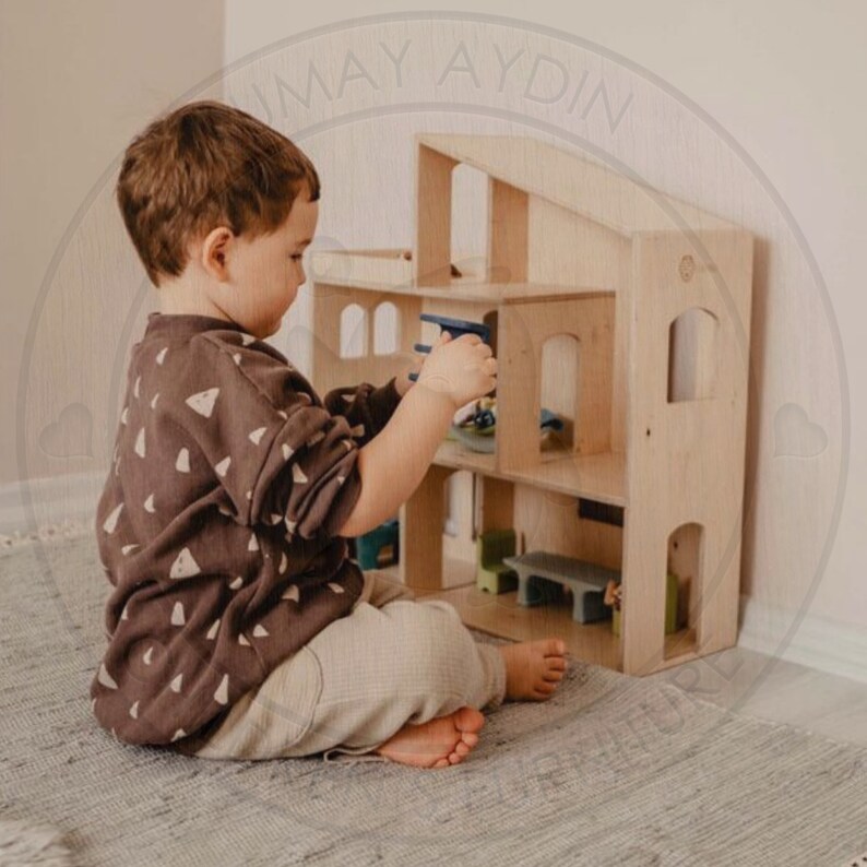 Montessori Handmade Dollhouse Build Plans Etsy