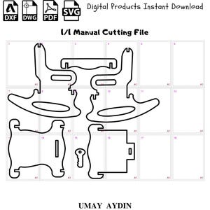 Baby Rocking Chair CNC File, Laser Cut Plan (dxf, svg, eps) image 3
