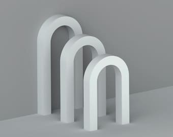 Arch Backdrop Plans, 3 Sizes, Collapsible Stands (DXF, SVG, PDF)