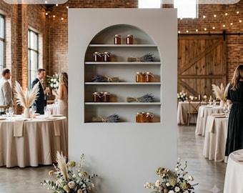 CNC Bridal Backdrop Design: Treats Wall Template (Digital File)