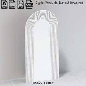 Rainbow Arch CNC-achtergrond voor bruiloften - DXF-sjabloon digitaal bestand, digitaal product, CNC-achtergrondboog, dxf-sjabloon, digitaal product