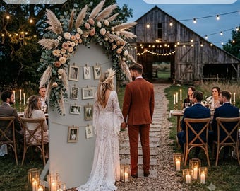 Customizable Foldable Arch Backdrop for Events - DIY Plans & DXF Templates