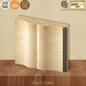 3D Book Backdrop Plans, CNC Files (Digital Download)