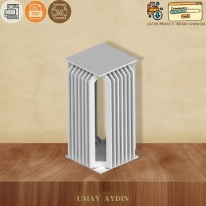 CNC Cocktail Table Plan, Parametric Bar Height Pub Table (dxf, ai, svg, cdr, pdf)