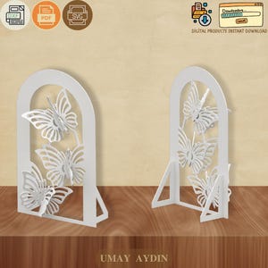 Instruções para imprimir o cenário do arco de borboletas - Planos de decoração para eventos