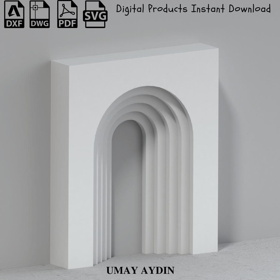 フォロー割10%OFF 26cm UA Architech 3DI 3Dプリント 3D Ripple Arch Wedding Backdrop Plans: CNC Files (digital Download