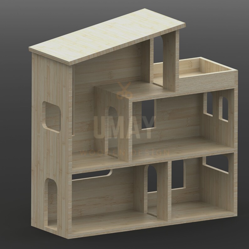 Montessori Handmade Dollhouse Build Plans Etsy