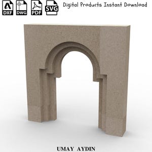 Sindibad Backdrop DXF Template: CNC Event Arch Plans (Digital Download)