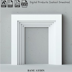 Aanpasbaar CNC-achtergrondontwerp: 3D-snijbestanden, sjablonen en vectorplannen voor doe-het-zelfbruiloft - evenementdecoratie