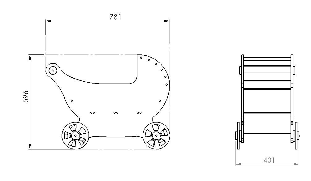 Baby Stroller Laser Cut Dxflasercut Cnc Cnc File Dxf - Etsy