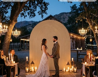 Ripple Arch CNC File: Wedding Backdrop Template (Digital Download)