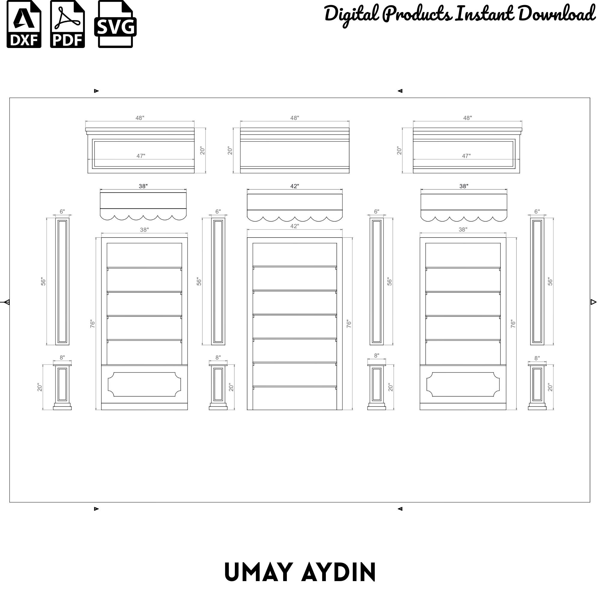 3D Store Front CNC Plans - DIY DXF Templates for Easy Digital Download ...