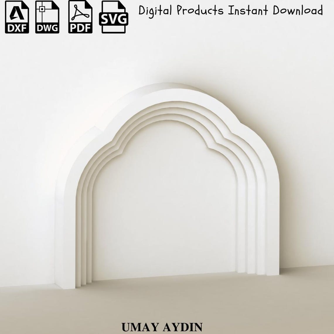 3D Sindibad Arch Backdrop Plans: CNC Files, DXF Template (digital ...
