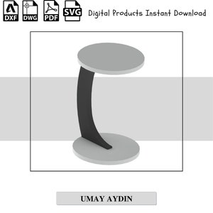Modern Parametric Coffee Table CNC DXF SVG Files (Digital Download)