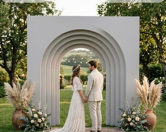 3D Ripple Arch Wedding Backdrop Plans: CNC Files (Digital Download)