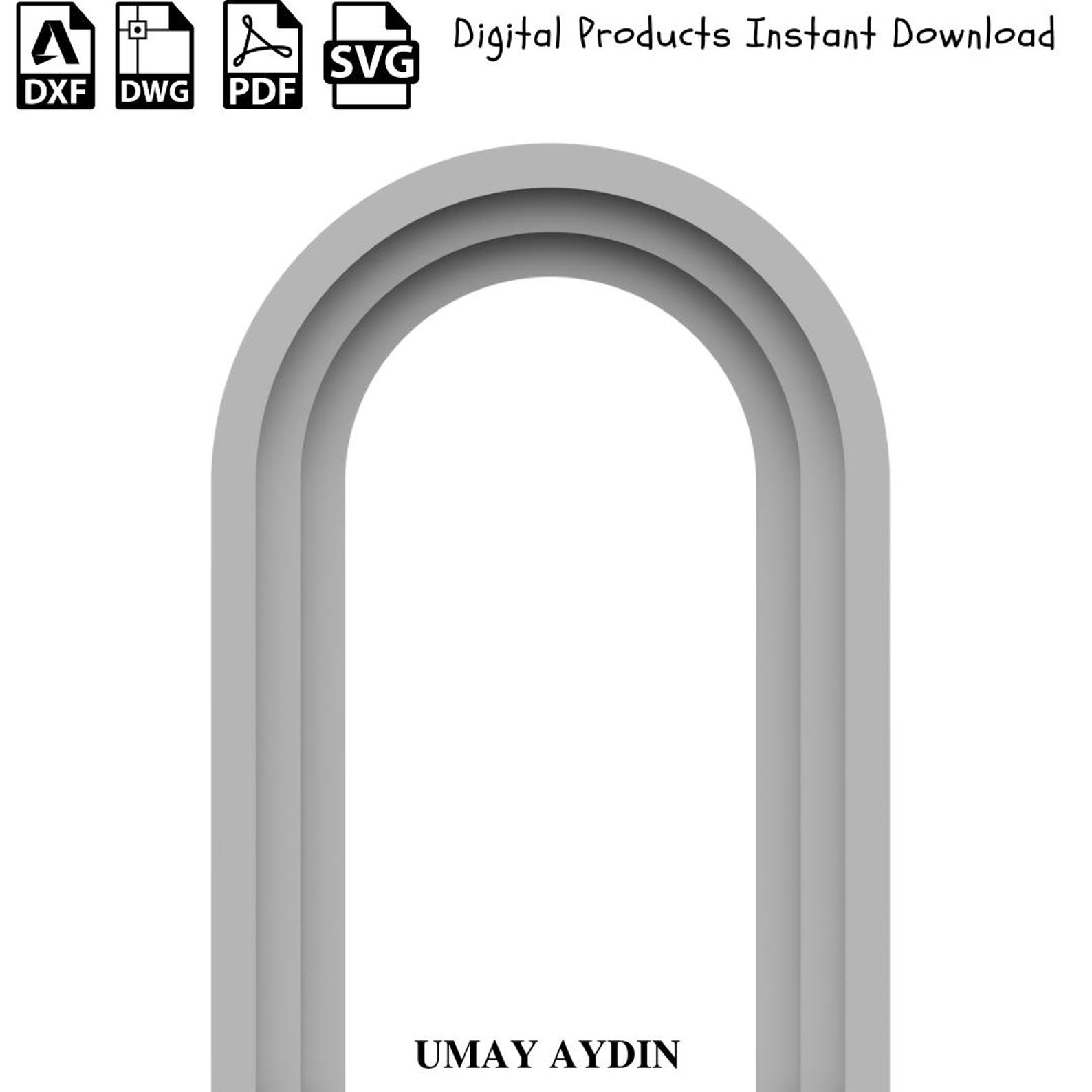 3 Layers 3D Arch Backdrop, 3D Rainbow Arch, Ripple Arch for Weddings ...