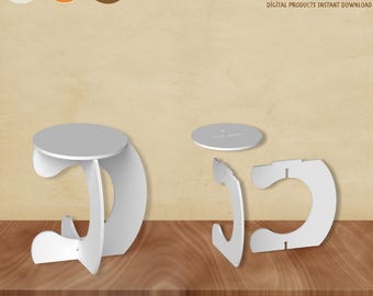 CNC Cutting Files, Plywood Chair & Stool Plans (Digital Download)