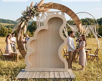 Wavy Arch Prop Template - 3D Backdrop & CNC Ready Digital File