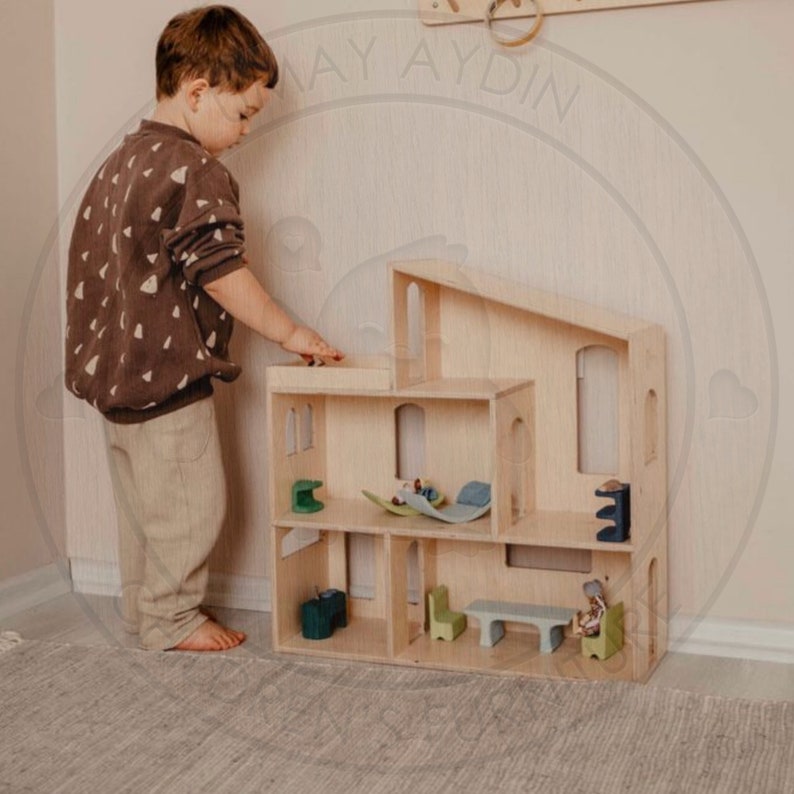 Montessori Handmade Dollhouse Build Plans Etsy