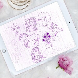 30 Pablo Picasso's Procreate Brushes BUNDLE V 2 | Procreate Stamps | Procreate brushes | Digital Products | Digital Downloads