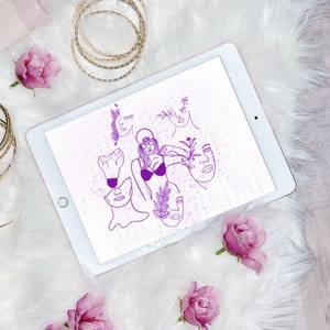45 Abstract/Boho Shapes  Procreate BUNDLE V9 |  Abstract doodles procreate stamps | boho procreate stamps | commercial licence included