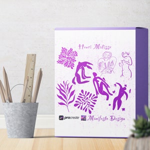 30 Matisse&#39;s Line Art Drawing Procreate BUNDLE V 5| Procreate Brushes | boho procreate stamps | commercial licence | Instant Download