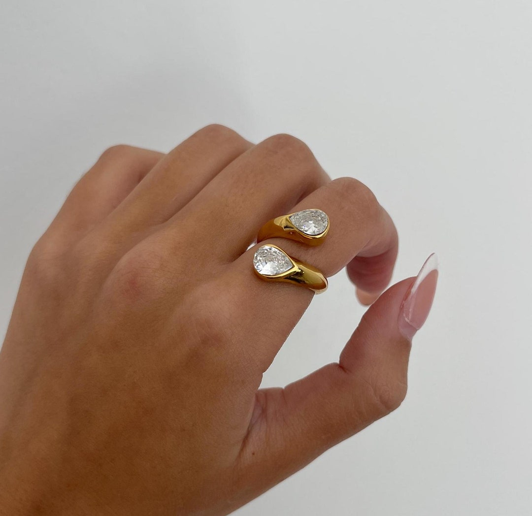 Adjustable Ring Gold, Gold Filled Wrap Ring, Adjustable Gold Rings for ...