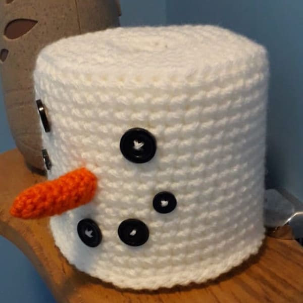 Crochet Snowman Toilet roll Cover Pattern ***PATTERN ONLY***