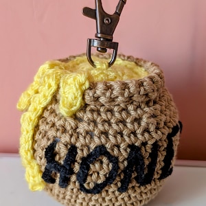 Honey Pot Bag Charm crochet pattern *****PATTERN ONLY*****