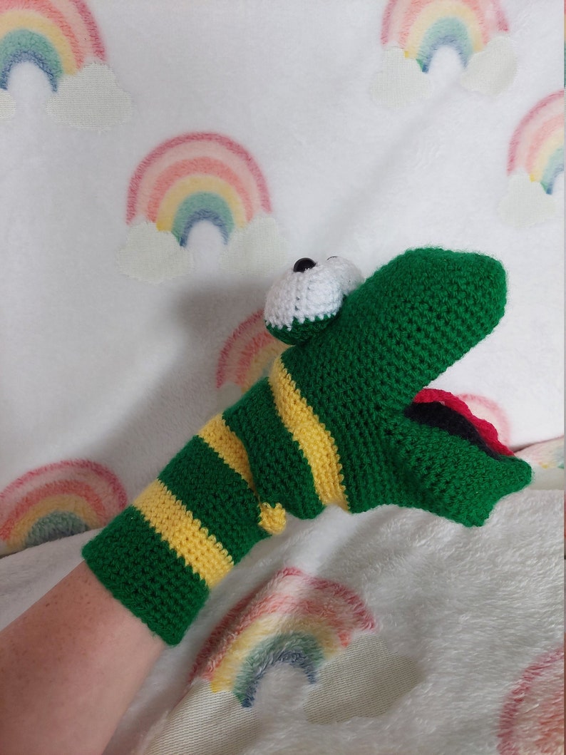 Snake Sock Puppet Crochet Pattern Etsy