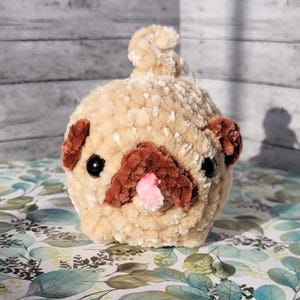 Handmade Crochet Pug Plush