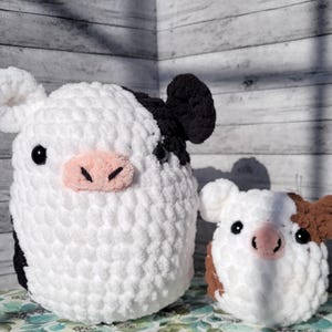 Handmade Crochet Cow Plush