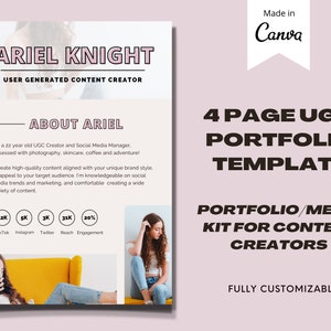 UGC Portfolio | UGC Creator Portfolio | Ugc Portfolio Template | UGC Media Kit | Ugc Media Kit Template | Ugc Template | Portfolio Template