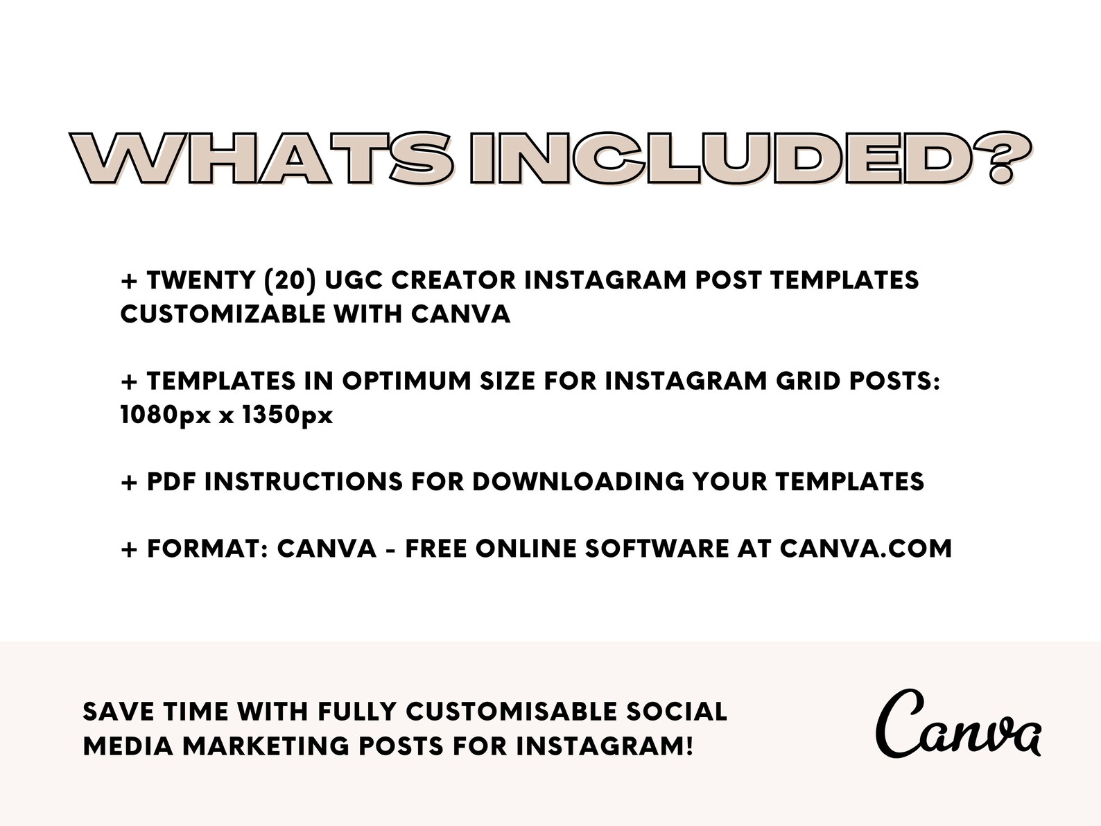 Ugc Style Image UGC Templates for Instagram, UGC Creator Templates, UGC Canva Templates ...