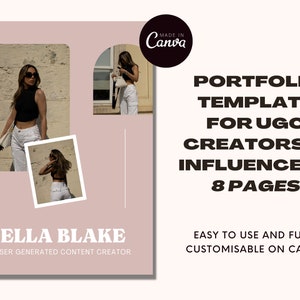 UGC Creator Portfolio, UGC Portfolio, UGC Template, Ugc Creator Template, Ugc Canva Template, Ugc Media Kit, Ugc Creator Media Kit, Ugc Kit