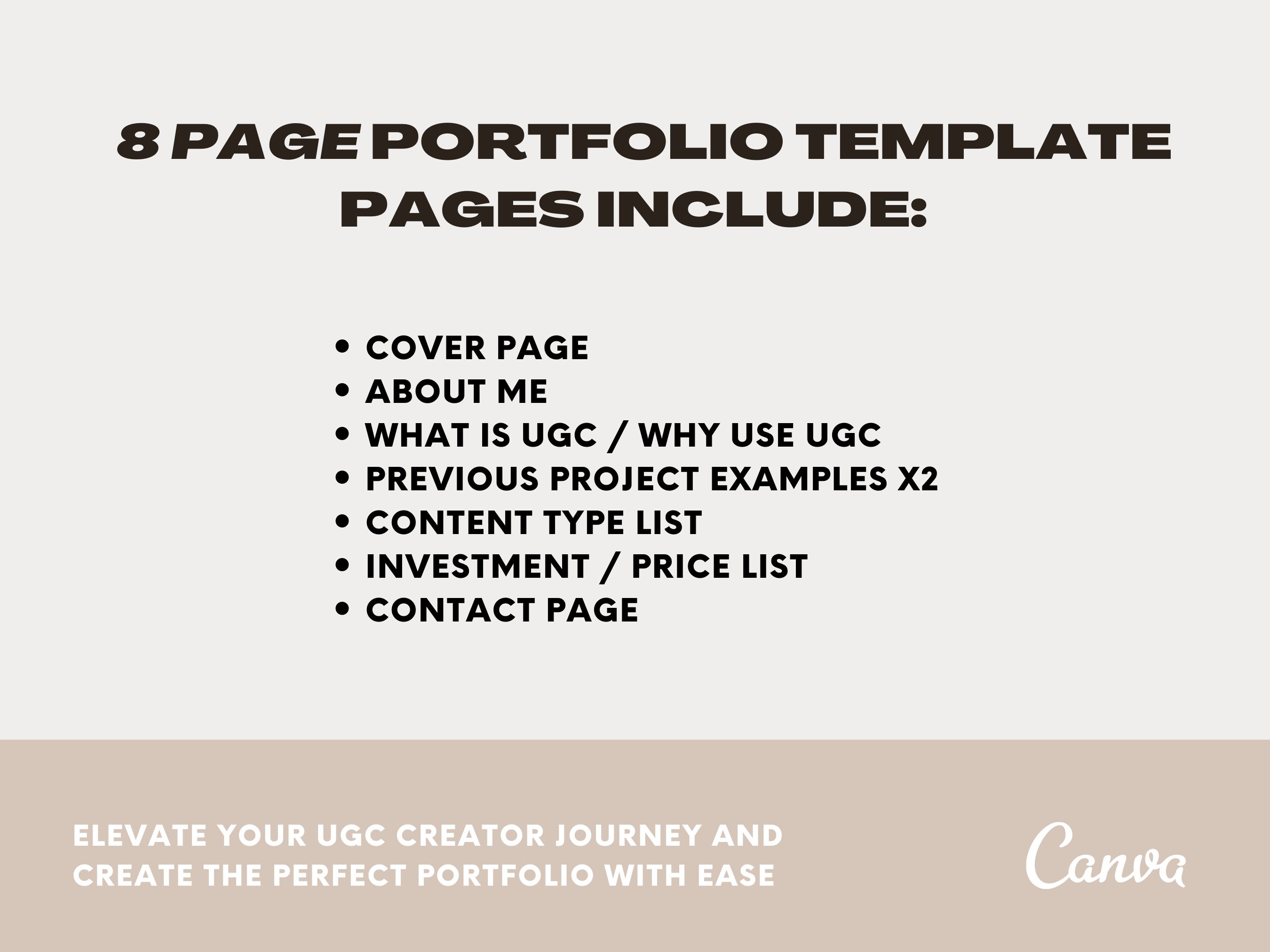 UGC Template Bundle UGC Creator Template UGC Creator Portfolio Ugc
