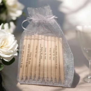 Wedding Games mini favour Noughts & Crosses, Ring toss, Jig saw, flick ball, mdf Pencils pack of 10