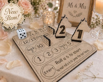 Wedding favours mini Games Horse racing, bike racing