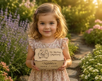 Personalised Wooden Pet Dog Ashes Memorial Urn Casket Box,