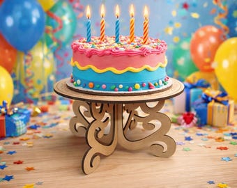 Cake Stand, Wooden, Wedding, Cupcake  Display Birthday Party, Dessert Table Handmade in the UK
