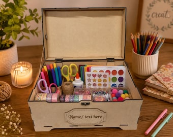 Christmas Eve Box fully Engraved lid with Custom Personalised Name, Kids Family Xmas Box