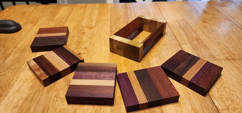 Frame Multiple Coasters Multi-wood Coaster Set - Etsy