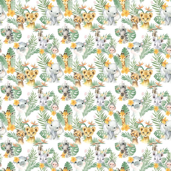 Safari Digital Seamless Printable Safari Digital Printable - Etsy