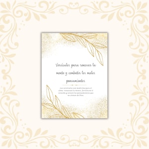 Bible Verses for Anxiety Printable, Catholic Verses for Negative Thoughts, Scripture for Peace, Christian Mind Renewal PDF