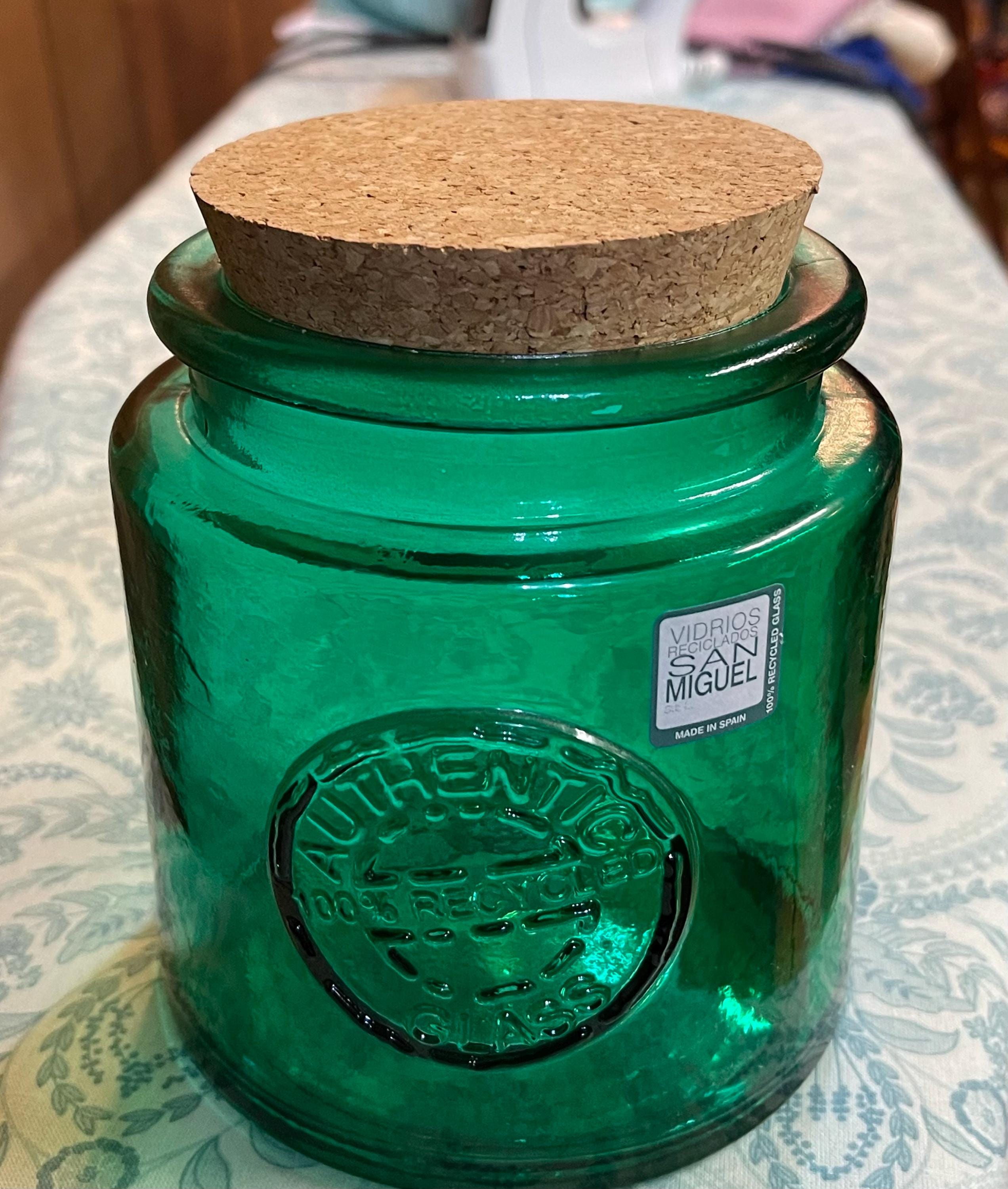 RECYCLED GLASS MADE IN SPAIN グリーン系ボトル3個 RECYCLED GLASS