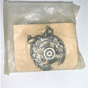 US Army Expert Shooting Rifle Badge, Militaria Vintage Sterling Silver