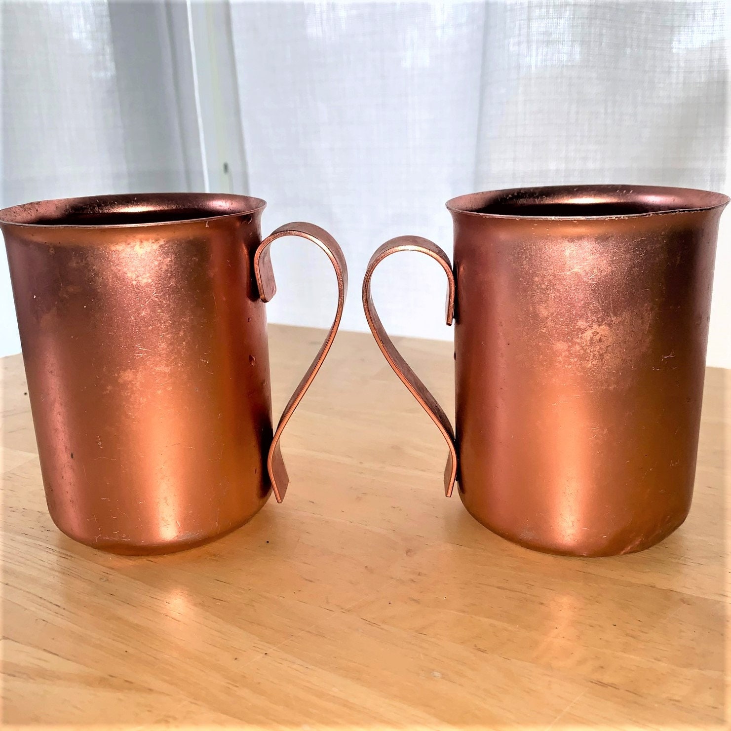 %100 Pure Copper Hand Hammered,Big Size Red Copper Mug, Copper Beer Mug,  Moscow Mule Mug, Office/Boyfriend/Father Gift, Bar Drinkware